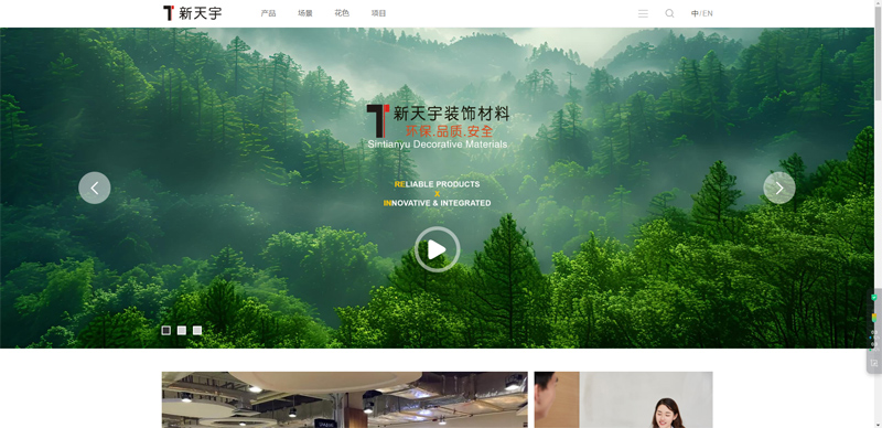 新天宇企业网站改版完成